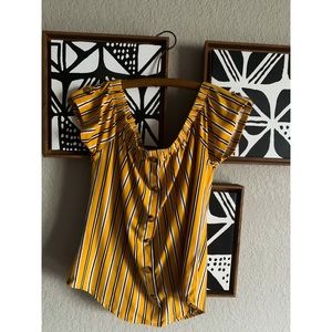 Ultra Flirt Striped Blouse